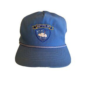 WWII Army Air Corp 348th FTR. GP Blue Hat Cap